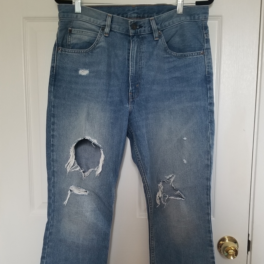 Levi's Orange Tab Cropped Bootcut Jeans